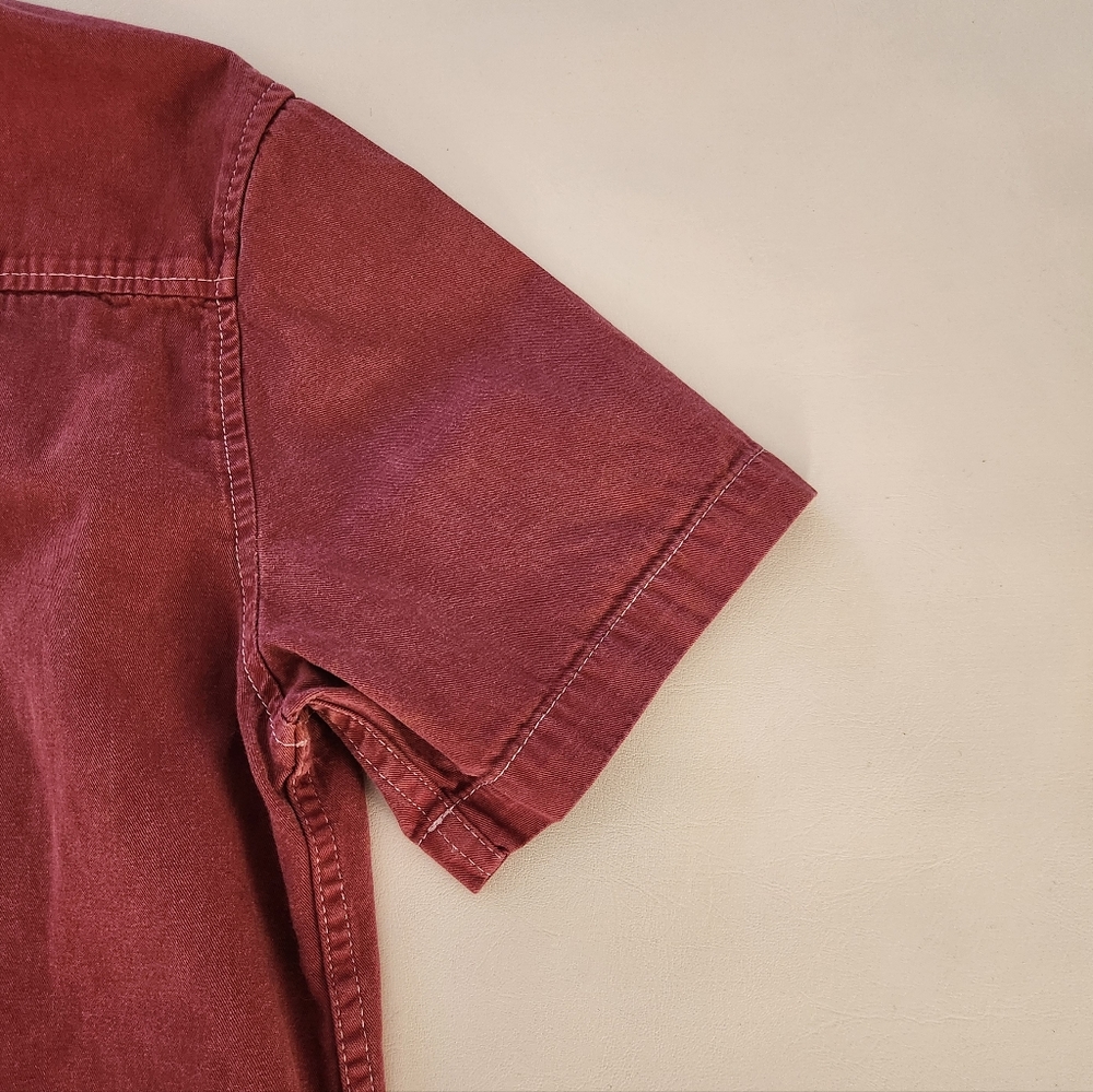 Topman burgundy Shortsleeve Button-down Shirt - Picture 6 of 10